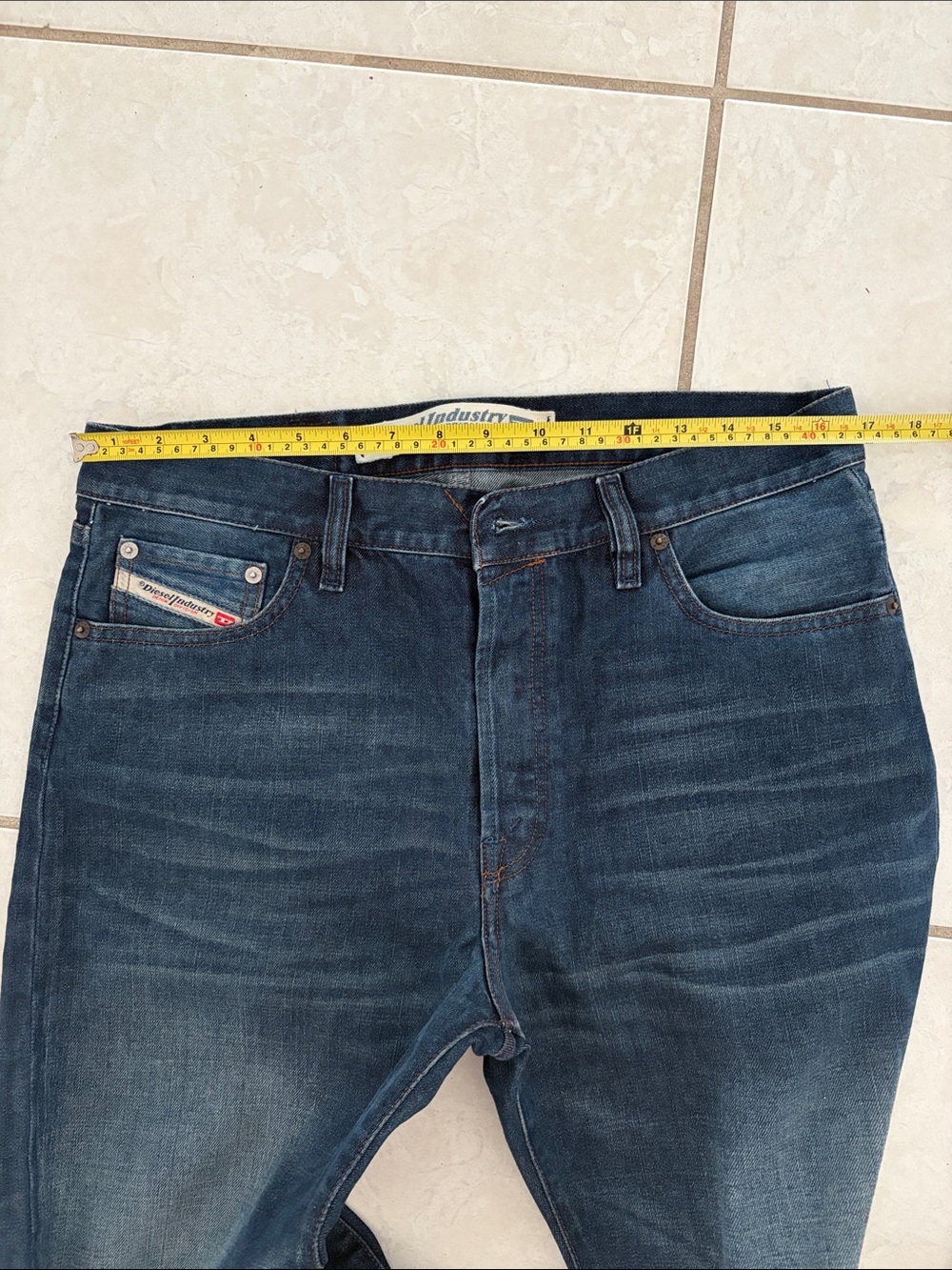 Diesel Indigo Men's Straight Jeans - Picture 16 of 16